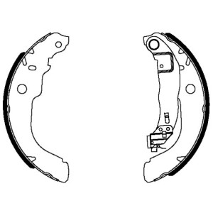 TEXTAR 84084300 Brake Shoe Set Rear for