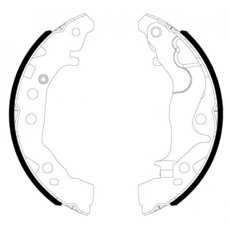 TEXTAR 91086800 Jeu de mâchoires de frein arrière pour Suzuki Celerio