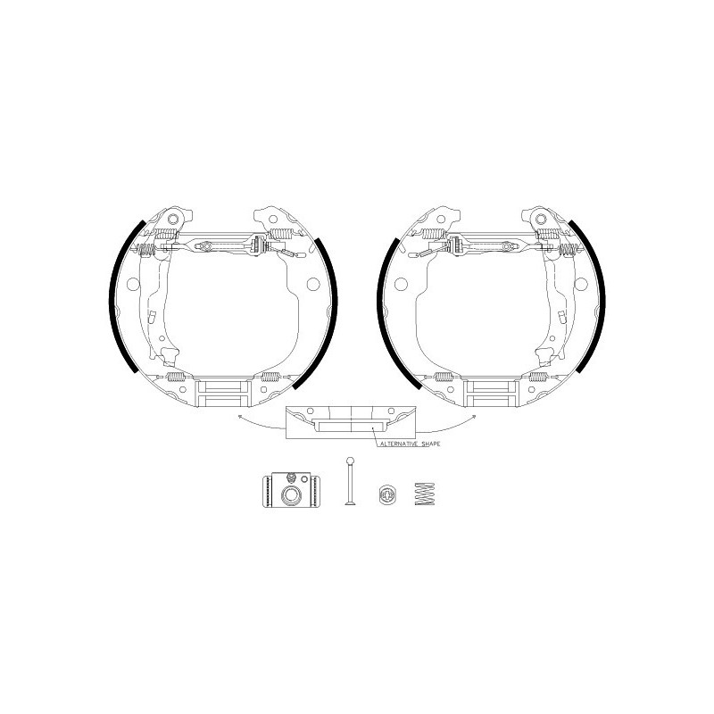 TEXTAR 84067202 Brake Shoe Set Rear for