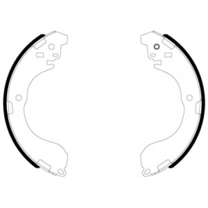 TEXTAR 91085800 Brake Shoe Set Rear for