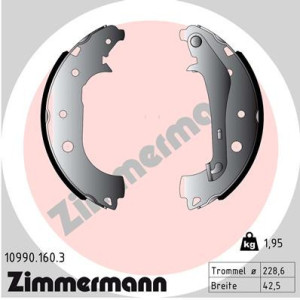 ZIMMERMANN 10990.160.3 Juego de zapatas de frenos para