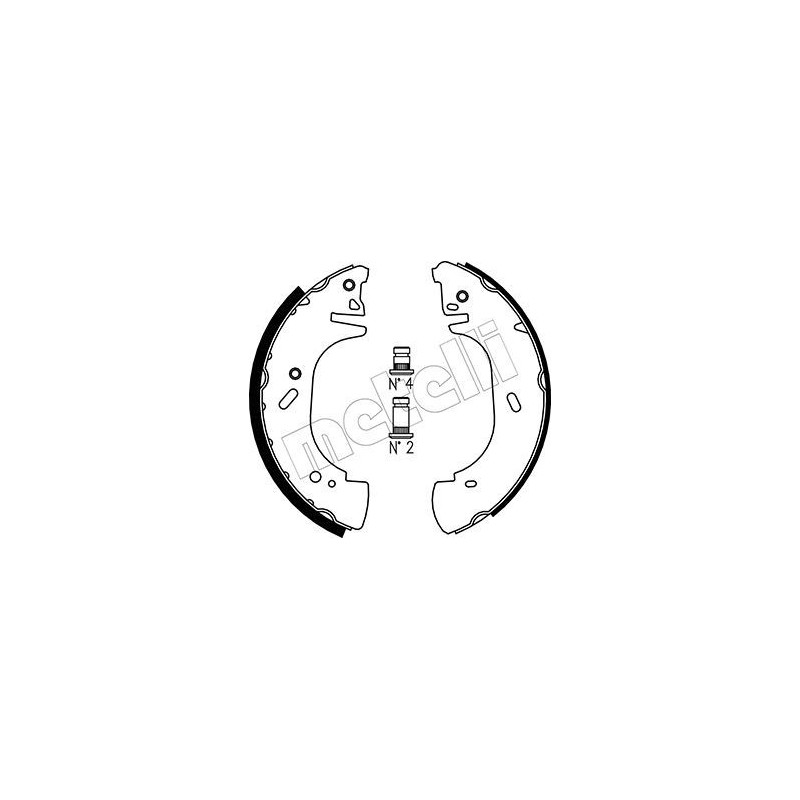 METELLI 53-0313 Jeu de mâchoires de frein pour