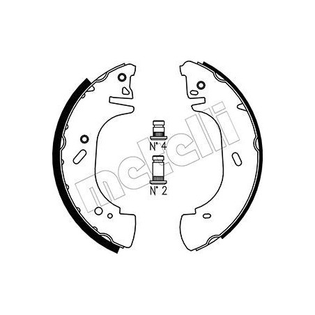 METELLI 53-0313 Kit ganasce freno per