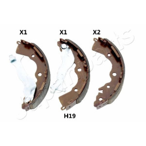 JAPANPARTS GF-H19AF Kit ganasce freno per
