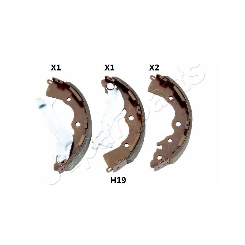 JAPANPARTS GF-H19AF Sada brzdových čeľustí pre