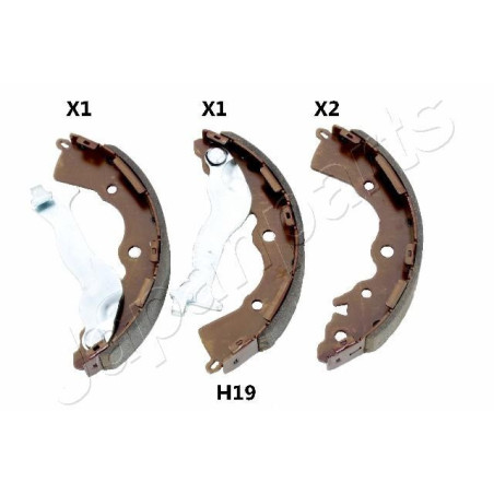 JAPANPARTS GF-H19AF Kit ganasce freno per