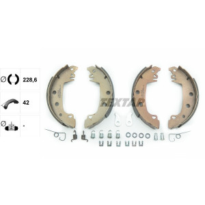 TEXTAR 91029200 Bremsbackensatz für