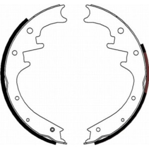 TEXTAR 91069700 Brake Shoe Set Rear for Jeep Cherokee