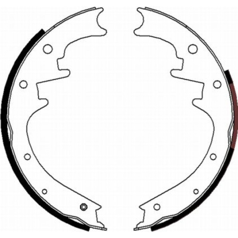 TEXTAR 91069700 Brake Shoe Set Rear for Jeep Cherokee