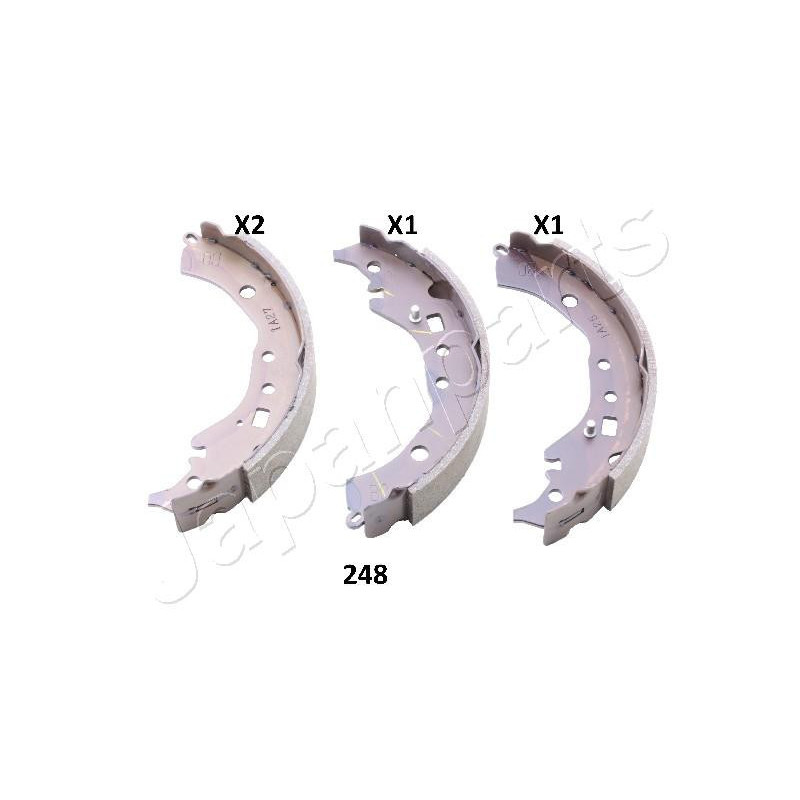 JAPANPARTS GF-248AF Bremsbackensatz für