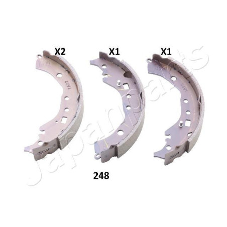 JAPANPARTS GF-248AF Zestaw szczęk hamulcowych dla