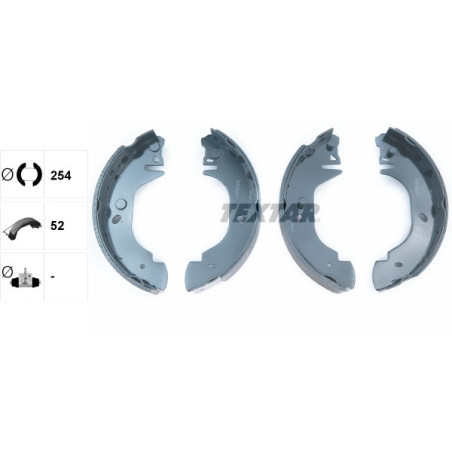 TEXTAR 91048500 Bremsbackensatz Hinten für Ford Transit