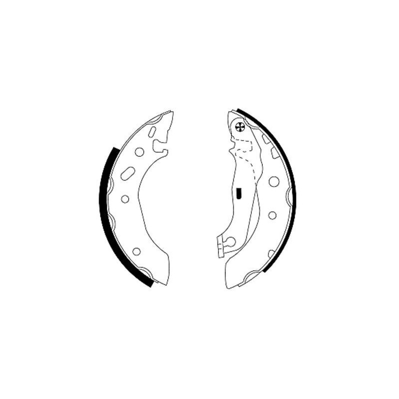 TEXTAR 91048800 Bremsbackensatz Hinten für Escort Fiesta Ka 121 Puma