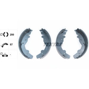 TEXTAR 91055900 Brake Shoe Set Rear for Kia Sportage