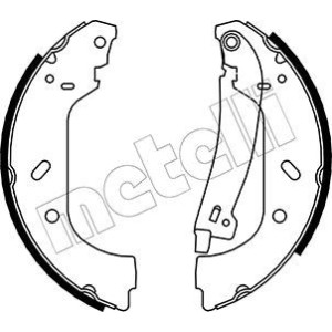 METELLI 53-0074Y Bremsbackensatz für