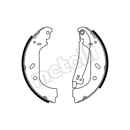 METELLI 53-0074Y Sada brzdových čeľustí pre