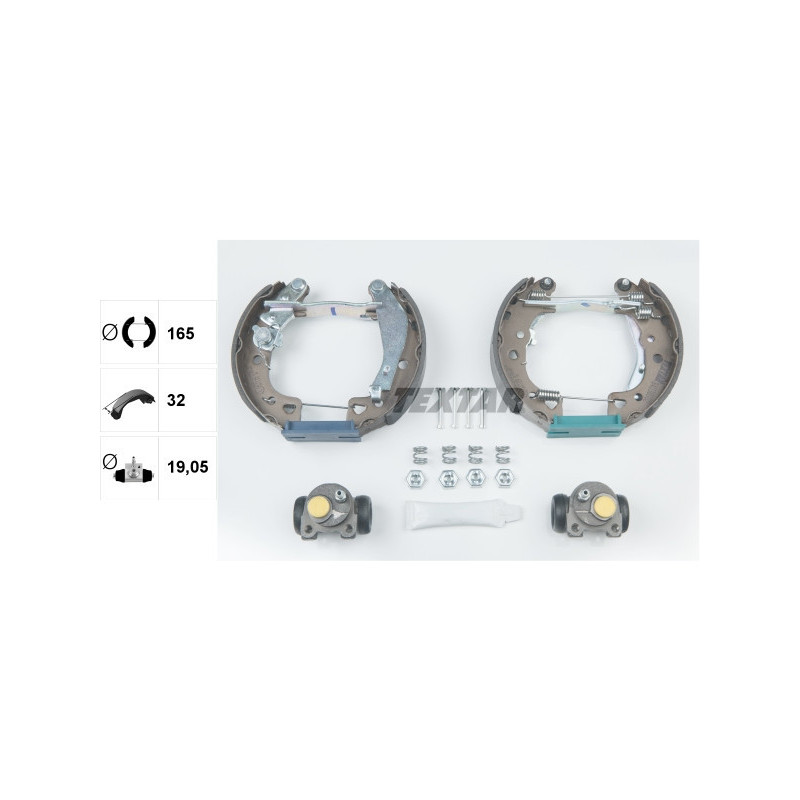 TEXTAR 84038002 Zestaw szczęk hamulcowych tył dla 106 Saxo