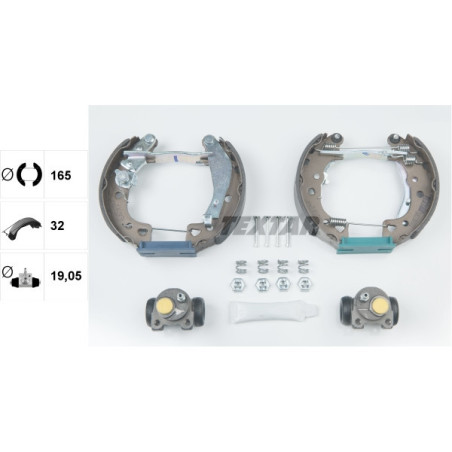 TEXTAR 84038002 Bremsbackensatz Hinten für 106 Saxo