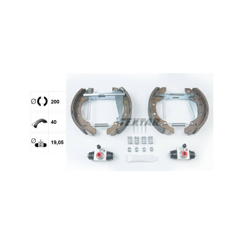 TEXTAR 84044703 Brake Shoe Set for