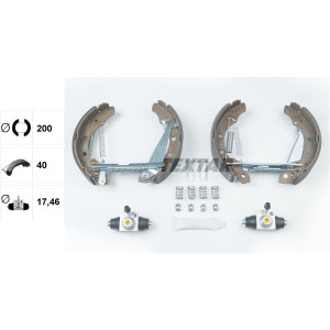 TEXTAR 84044706 Kit ganasce freno posteriore per Polo Fabia Ibiza Cordoba Golf Felicia Fox