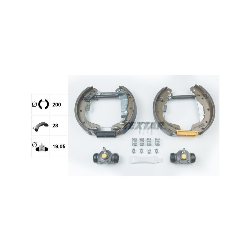 TEXTAR 84044801 Bremsbackensatz für