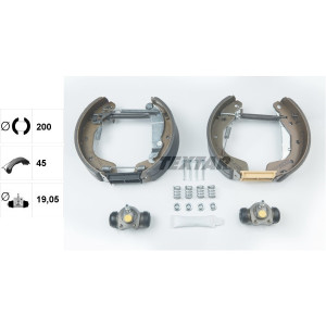 TEXTAR 84044900 Kit ganasce freno posteriore per Astra Vectra Cavalier Nexia Lanos Espero