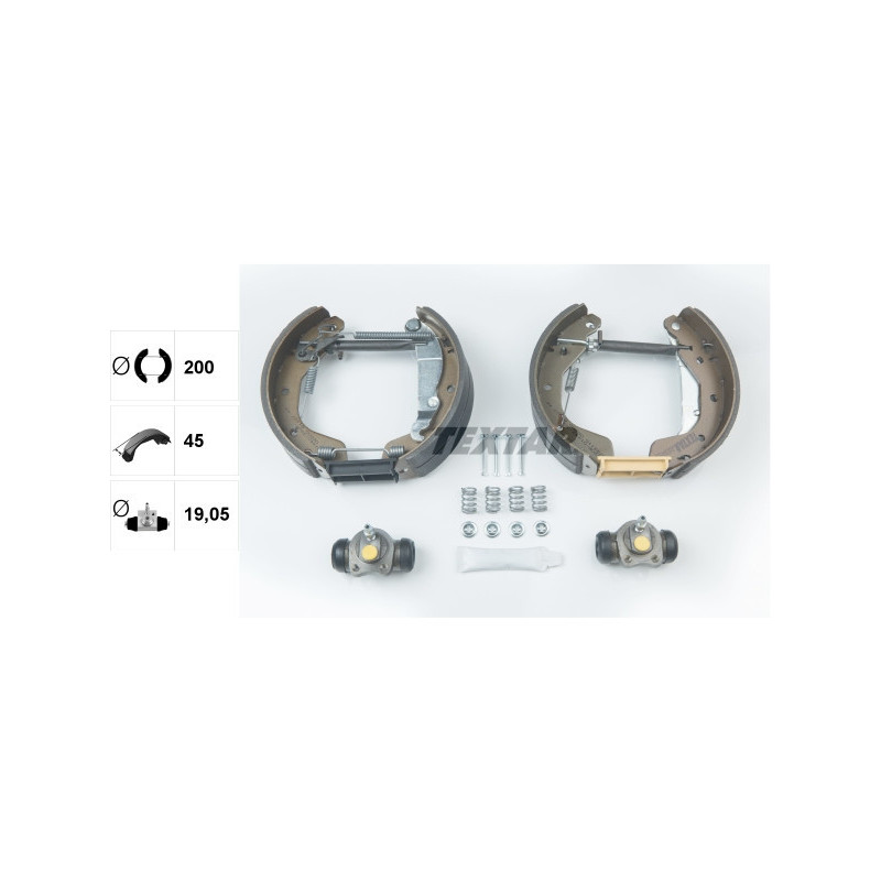 TEXTAR 84044900 Bremsbackensatz für