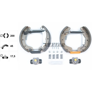 TEXTAR 84044903 Kit ganasce freno posteriore per Daewoo Nubira Lanos