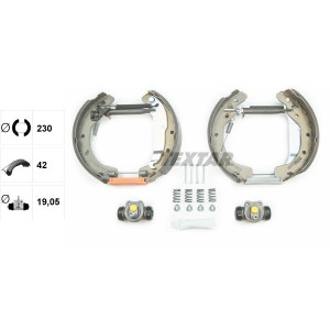 TEXTAR 84049001 Brake Shoe Set for
