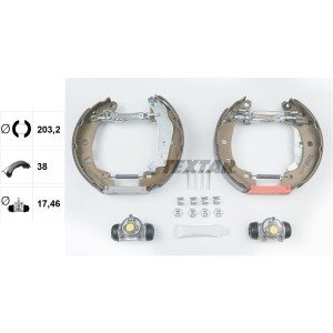 TEXTAR 84049500 Kit ganasce freno posteriore per Renault Megane
