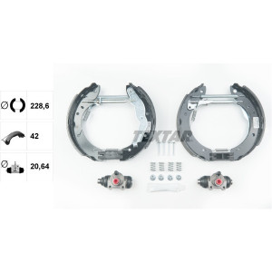 TEXTAR 84050000 Brake Shoe Set Rear for Megane Laguna Scenic