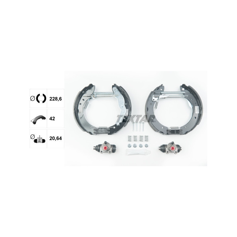 TEXTAR 84050000 Jeu de mâchoires de frein arrière pour Megane Laguna Scenic