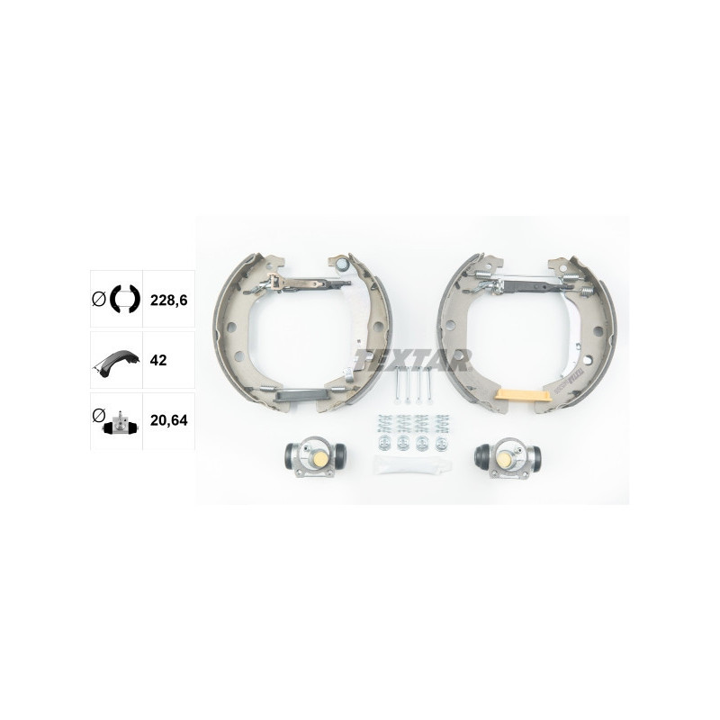 TEXTAR 84052600 Jeu de mâchoires de frein arrière pour Peugeot 406