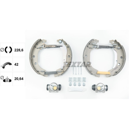 TEXTAR 84052600 Bremsbackensatz Hinten für Peugeot 406