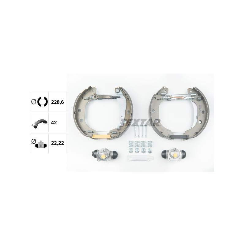 TEXTAR 84052701 Kit ganasce freno posteriore per Kangoo Kubistar