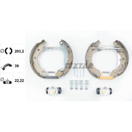 TEXTAR 84052800 Brake Shoe Set for