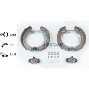 TEXTAR 84052900 Jeu de mâchoires de frein arrière pour Partner Berlingo Xsara Picasso