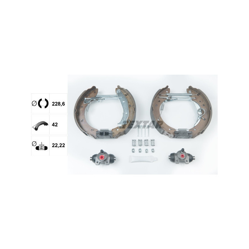 TEXTAR 84052900 Brake Shoe Set for