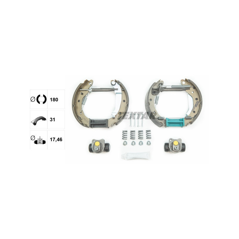 TEXTAR 84054000 Bremsbackensatz für