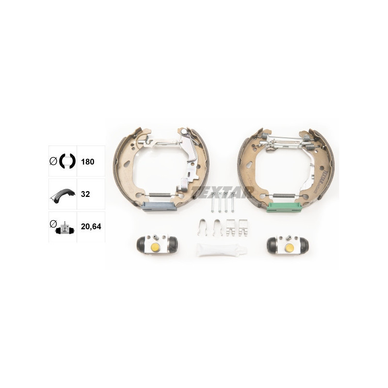 TEXTAR 84054400 Bremsbackensatz für