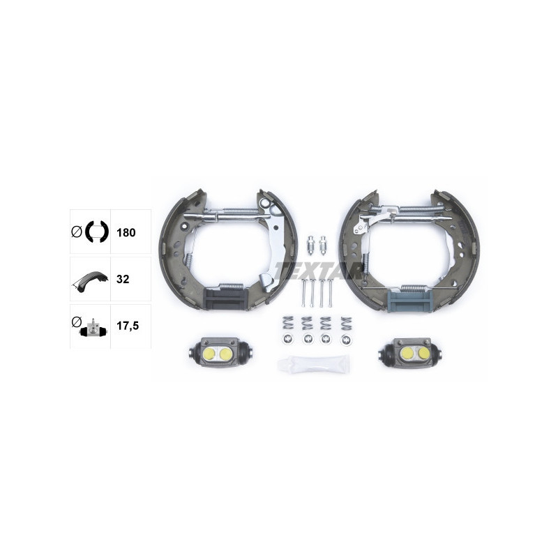 TEXTAR 84056800 Juego de zapatas de frenos trasero para Hyundai Atos