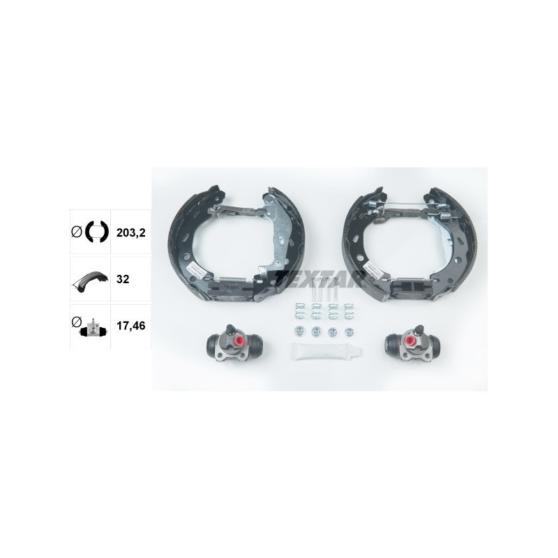 TEXTAR 84057400 Brake Shoe Set for