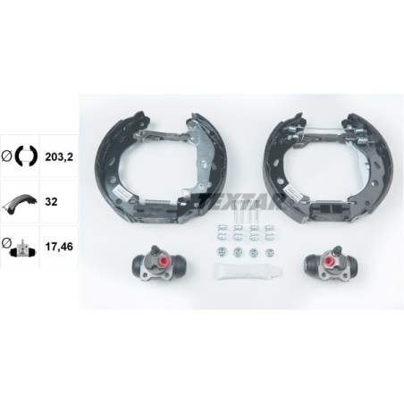 TEXTAR 84057400 Brake Shoe Set for