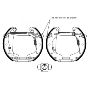 TEXTAR 84058100 Brake Shoe Set for