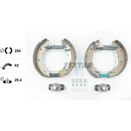 TEXTAR 84059100 Bremsbackensatz Hinten für Ford Transit