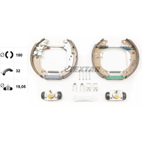 TEXTAR 84060000 Bremsbackensatz Hinten für Ford Ka Fiesta