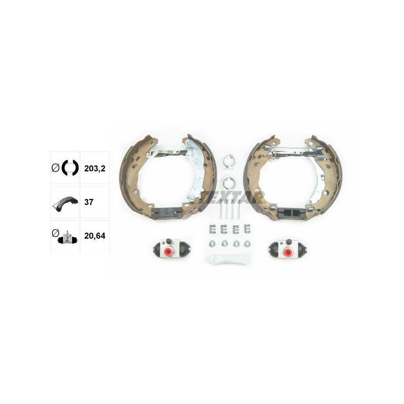 TEXTAR 84061602 Brake Shoe Set for