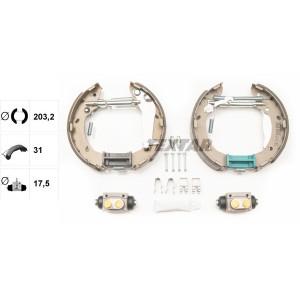 TEXTAR 84063300 Brake Shoe Set for