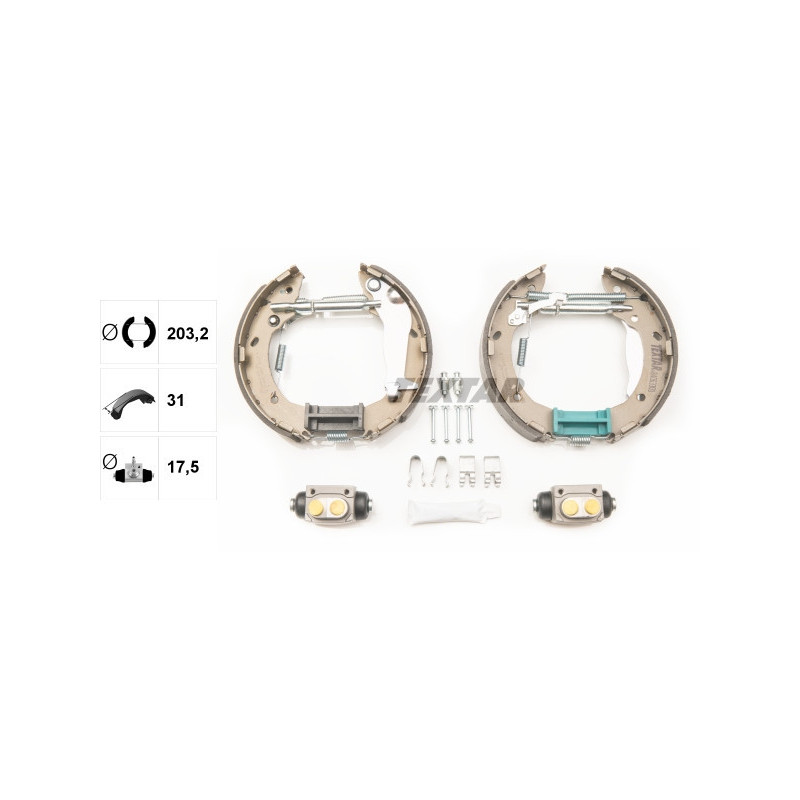 TEXTAR 84063300 Brake Shoe Set for