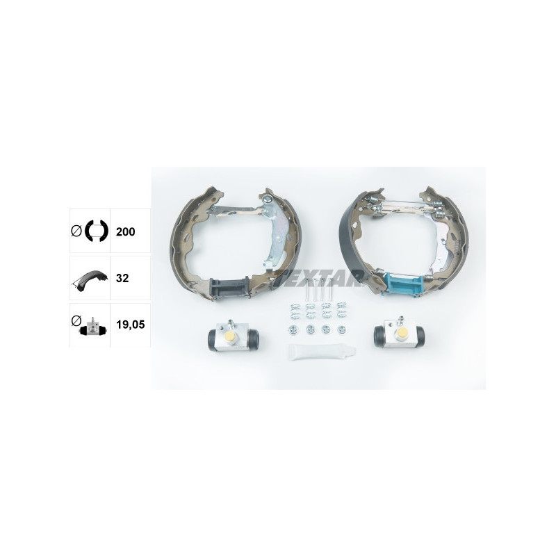 TEXTAR 84064500 Brake Shoe Set Rear for Swift Yaris